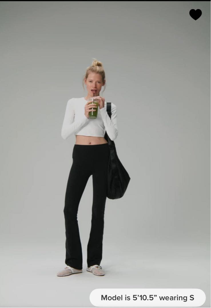alo ホワイト クロップドトップ sizeS