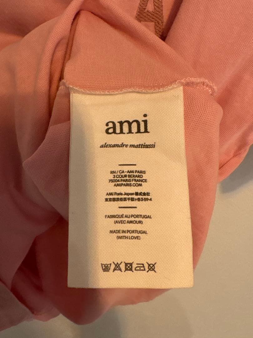 【正規品】AMI PARIS Tシャツ ピンク