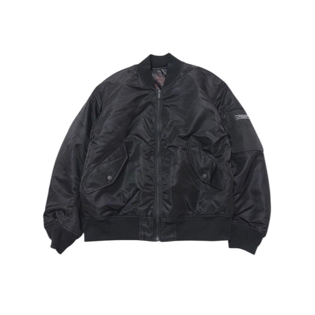 GU × UNDERCOVER⭐️リバーシブルブルゾン⭐️MA-1⭐️BLACK