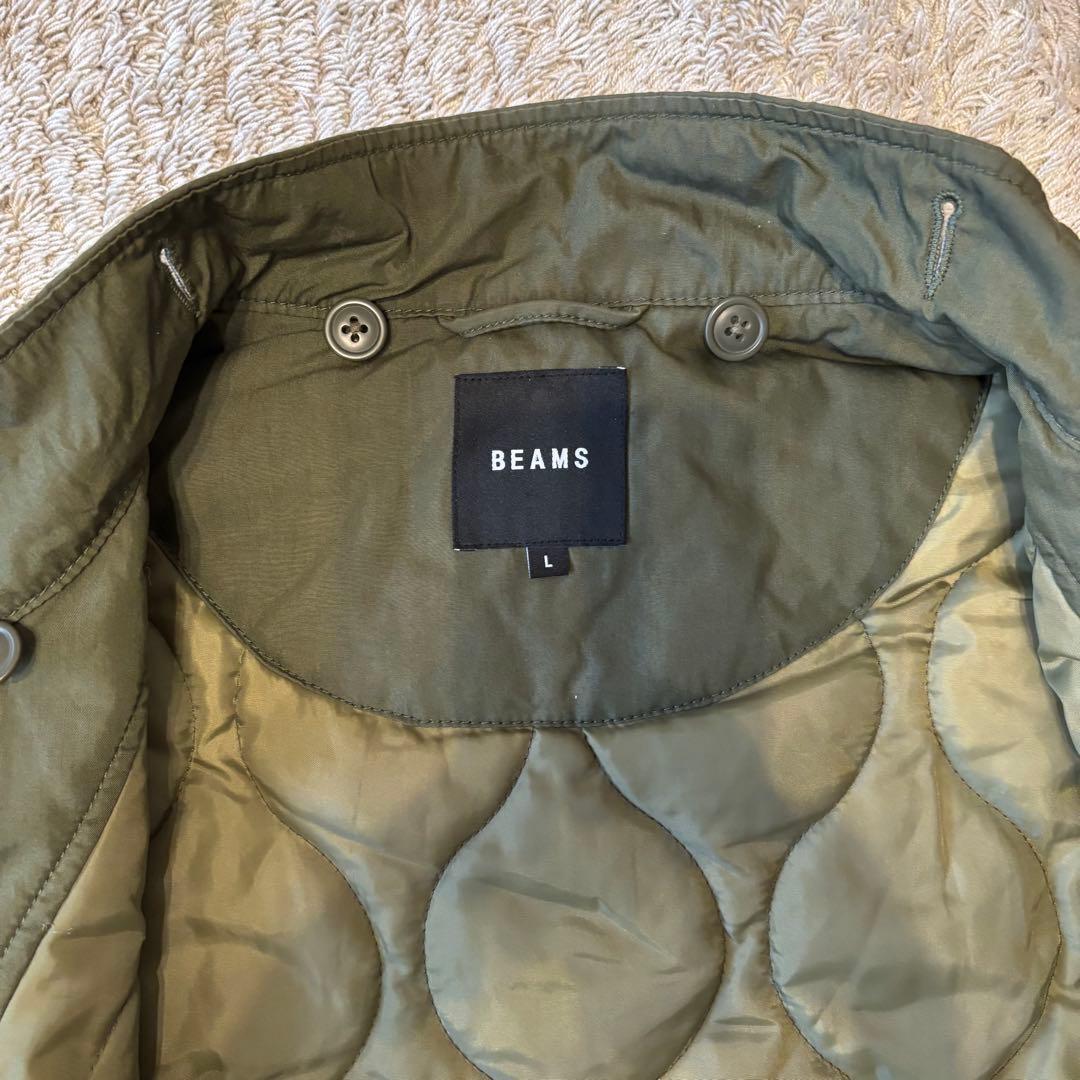 BEAMS M-65 モッズコート フード ファー付き 中綿 Lサイズ