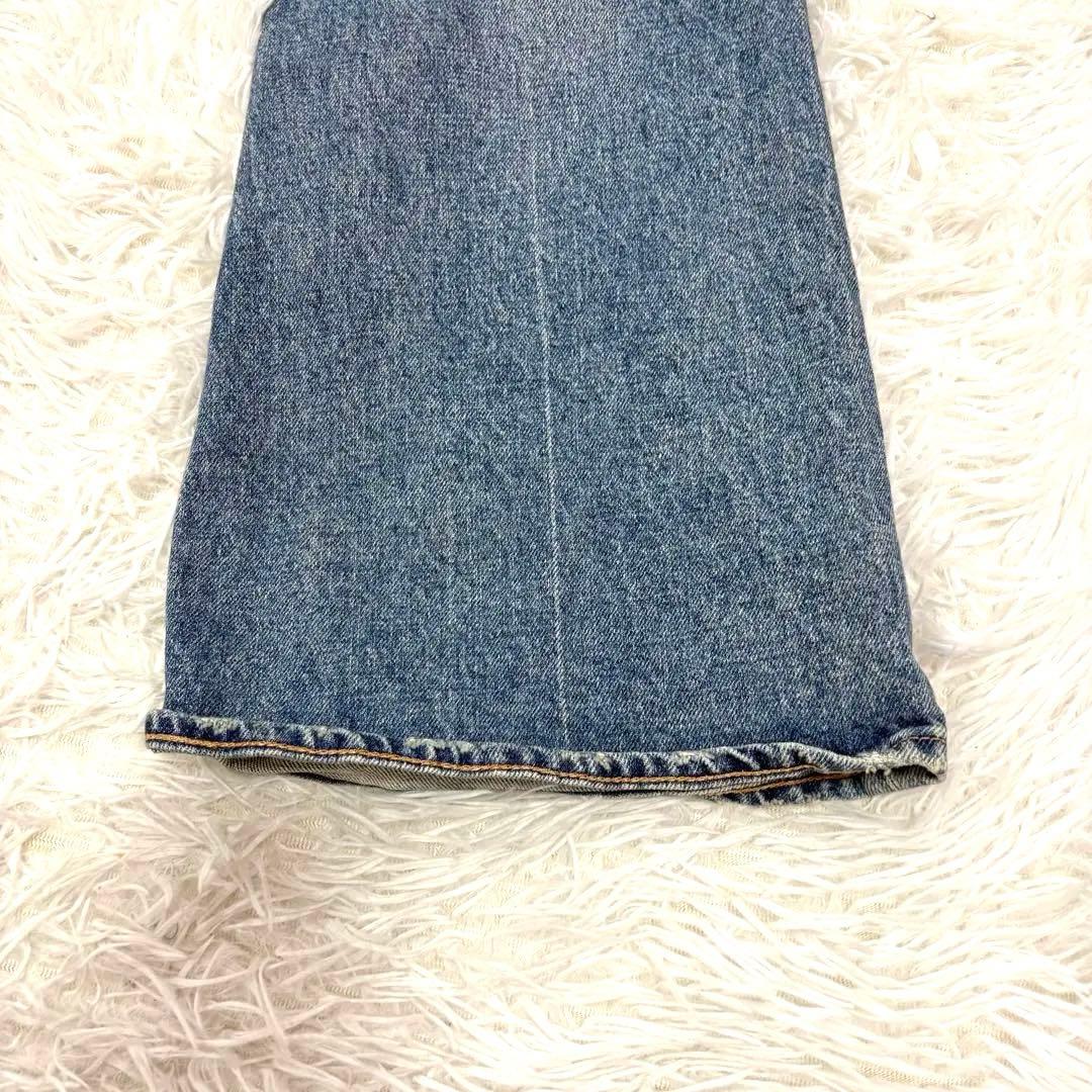 マウジー MOUSSY MVS FLARE ブーツカットデニムパンツ　ブルー25