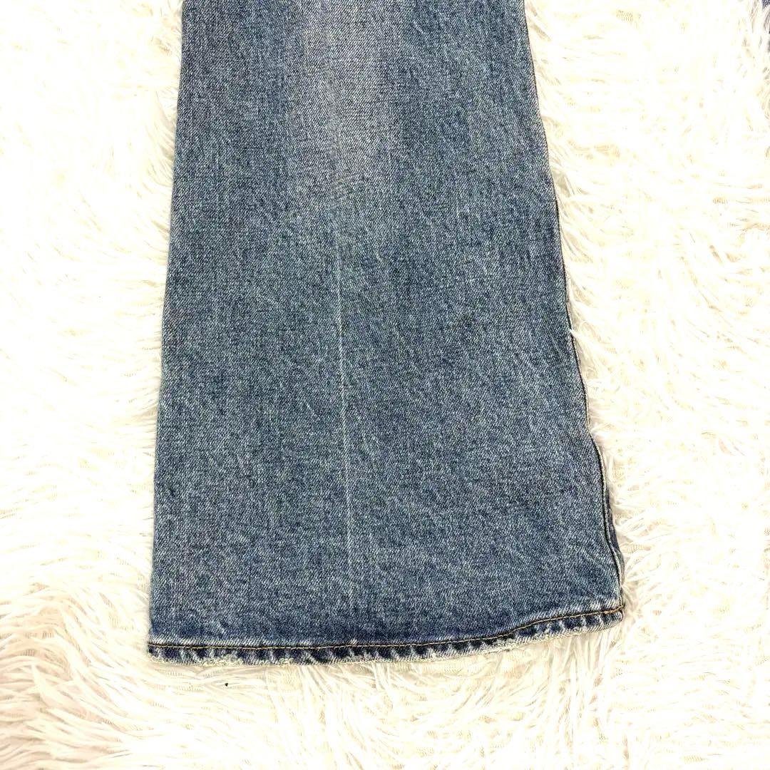 マウジー MOUSSY MVS FLARE ブーツカットデニムパンツ　ブルー25