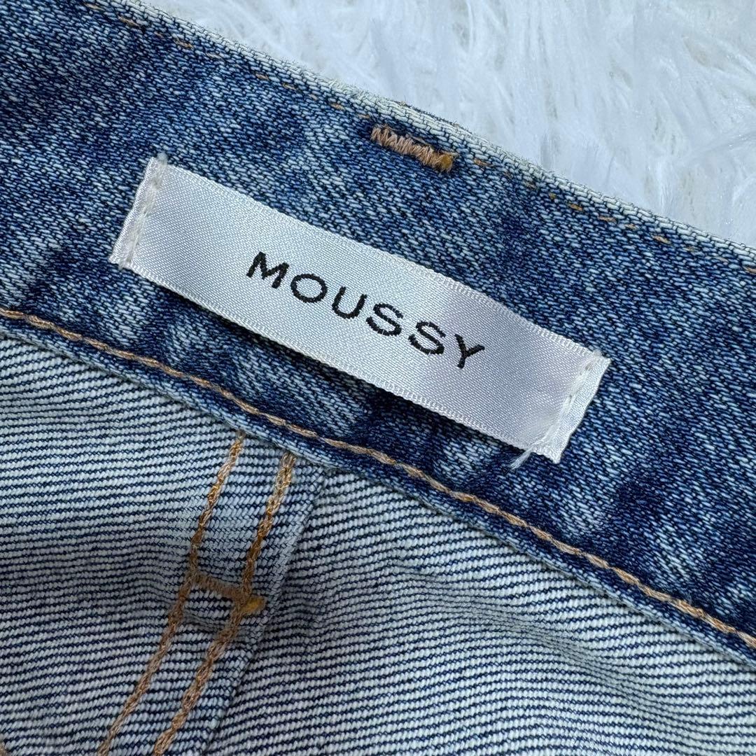マウジー MOUSSY MVS FLARE ブーツカットデニムパンツ　ブルー25