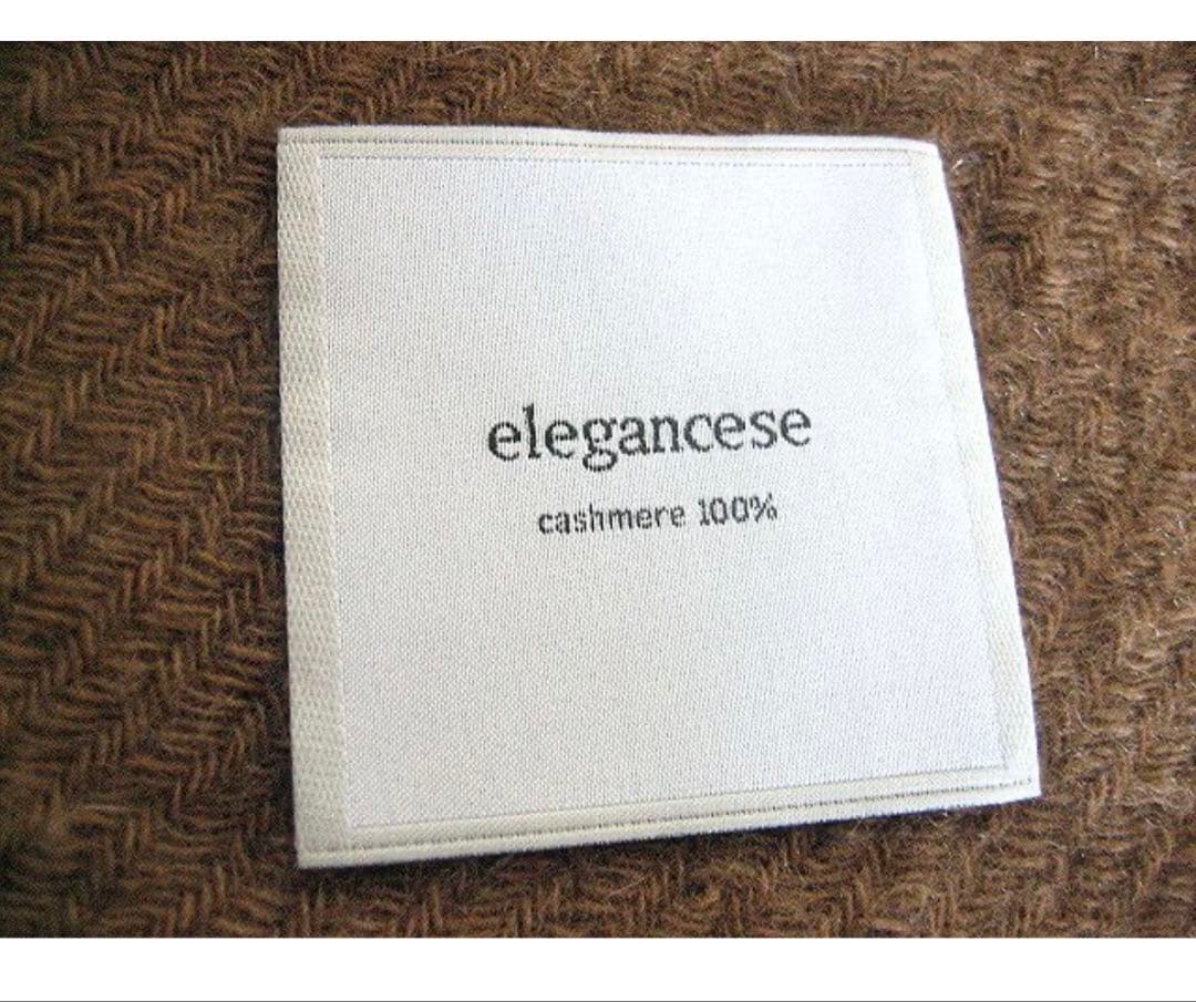 【最終SALE】elegancese エレガンセーゼ フリンジ カシミアストール