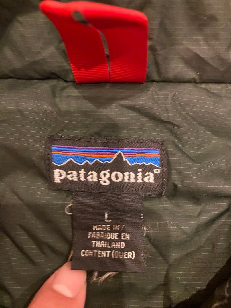 patagonia 赤 パフボールベスト L