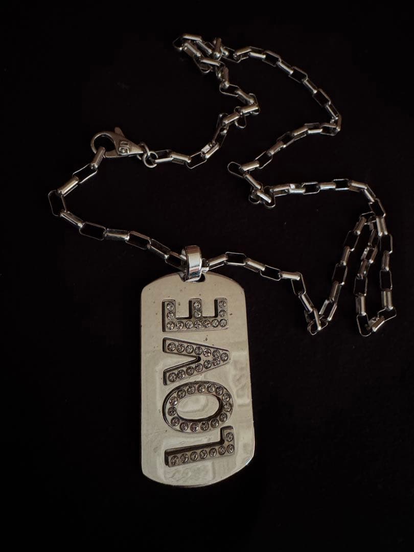 Dolce & Gabbana LOVE ドッグタグネックレス小学校私立か