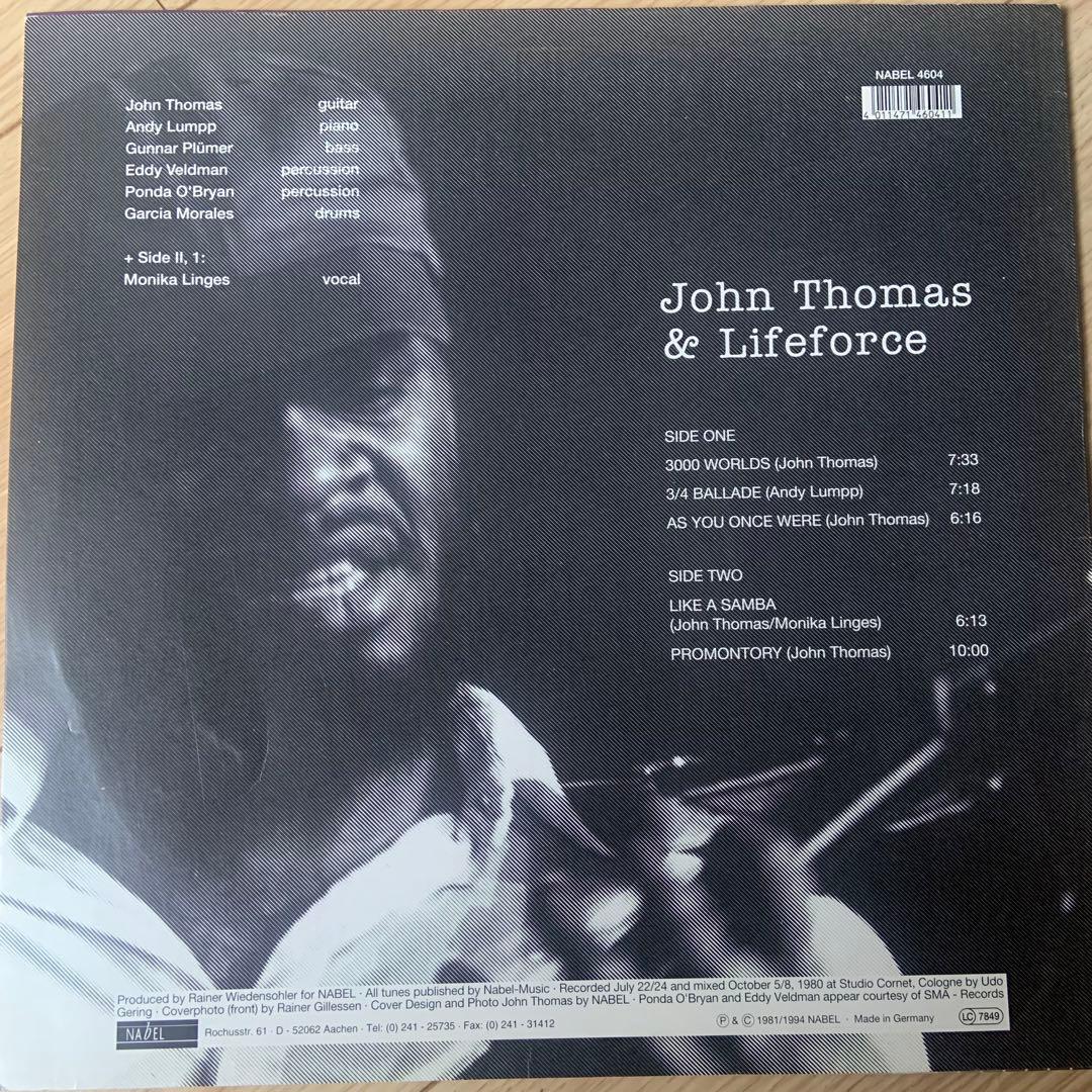 洋楽 John Thomas & Lifeforce/ 3000 Worlds