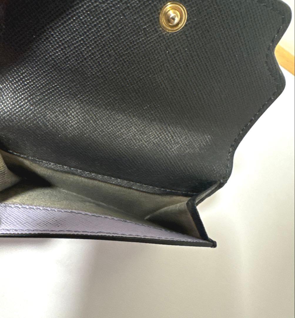 希少　MARNI マルニ ミニウォレット 三つ折り財布　キャメル　ライラック