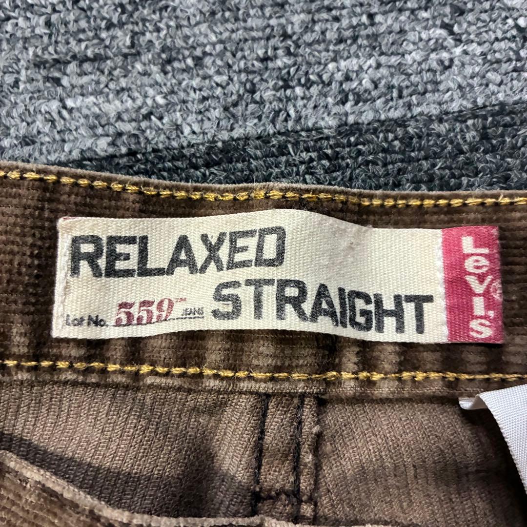 LEVI'S 559 RELAXED STRAIGHT コーデュロイパンツW38