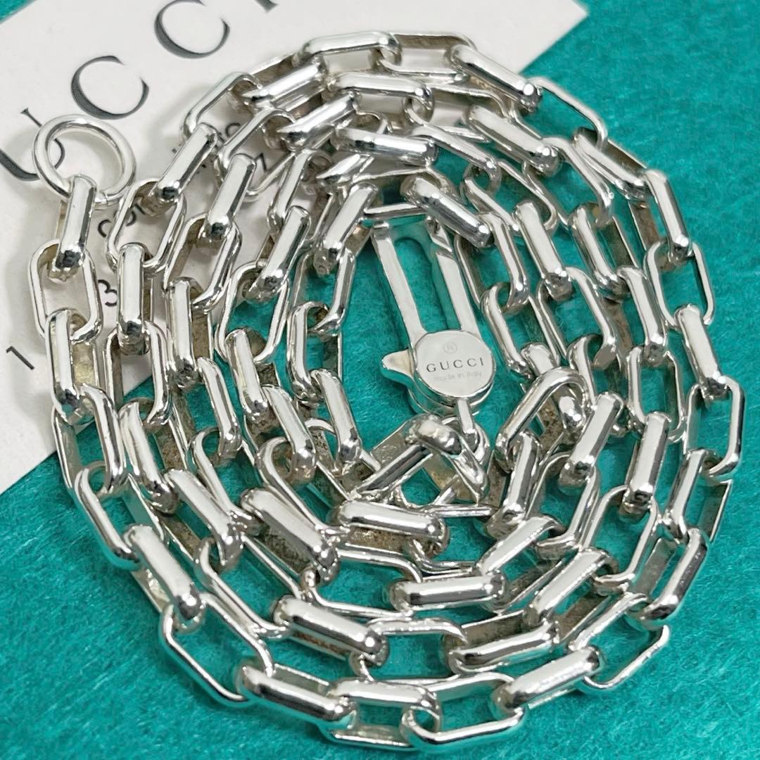 美品　GUCCI 3.8ミリ　シルバー925 チェーンネックレス