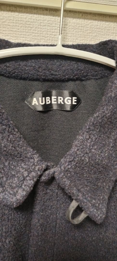 AUBERGE SEATTLE 42 ウール　フリースジャケット　ネイビー