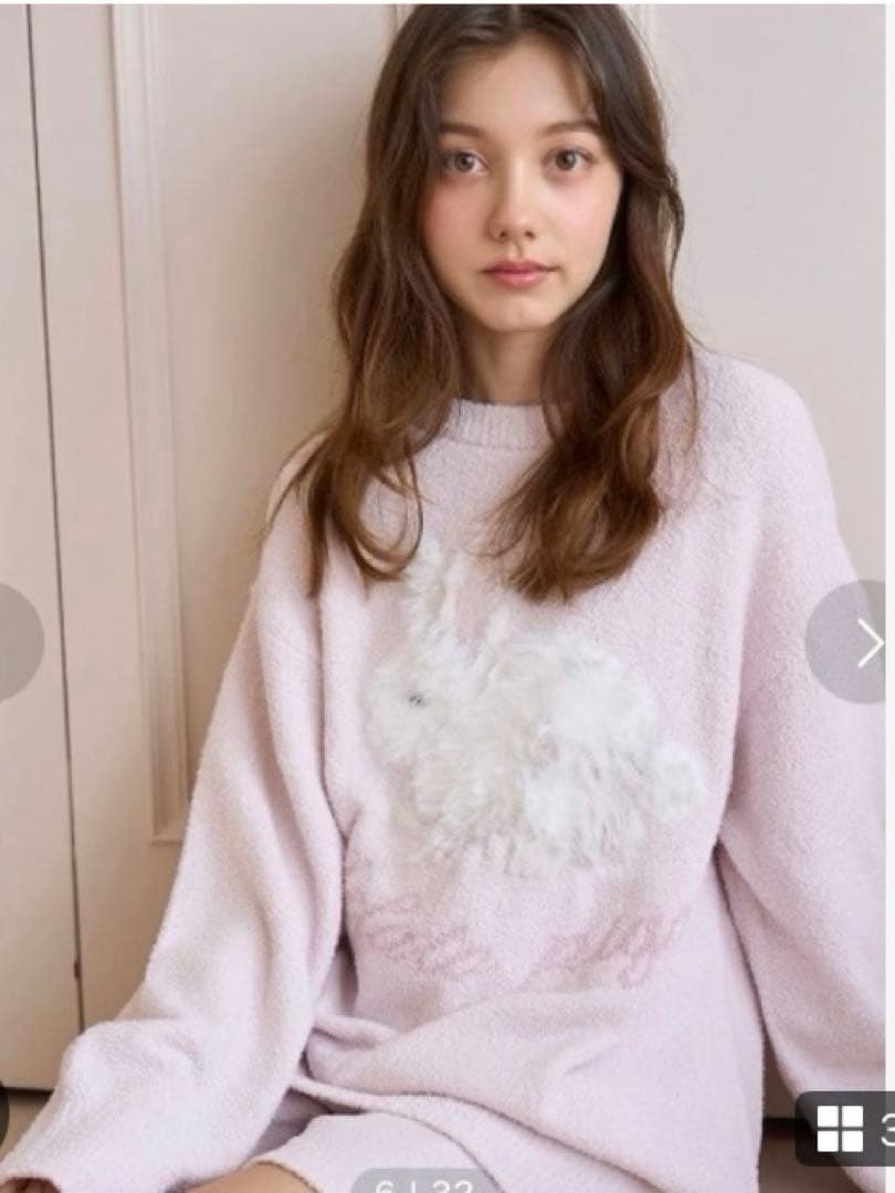 ジェラートピケ♡ベビモコラビットジャガードプルオーバー　完売品