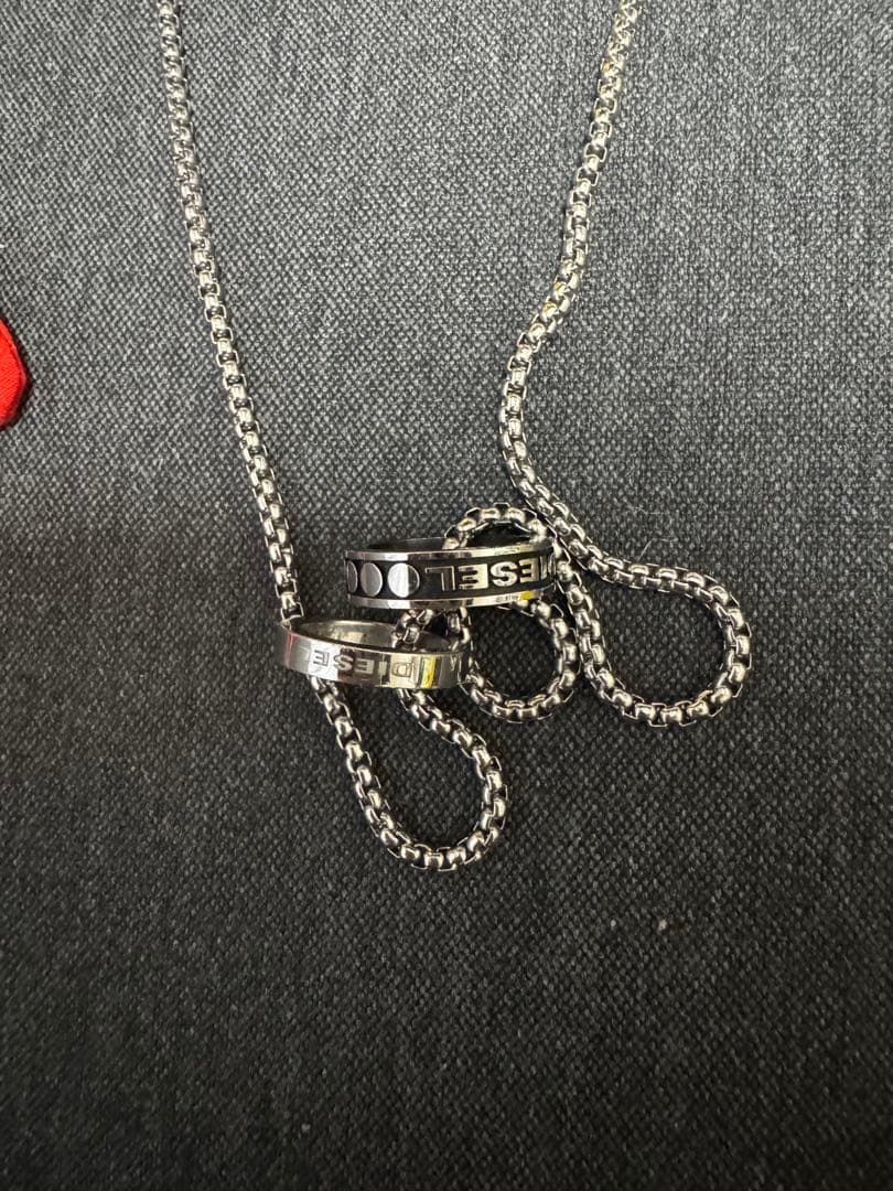DIESELネックレス リングネックレス