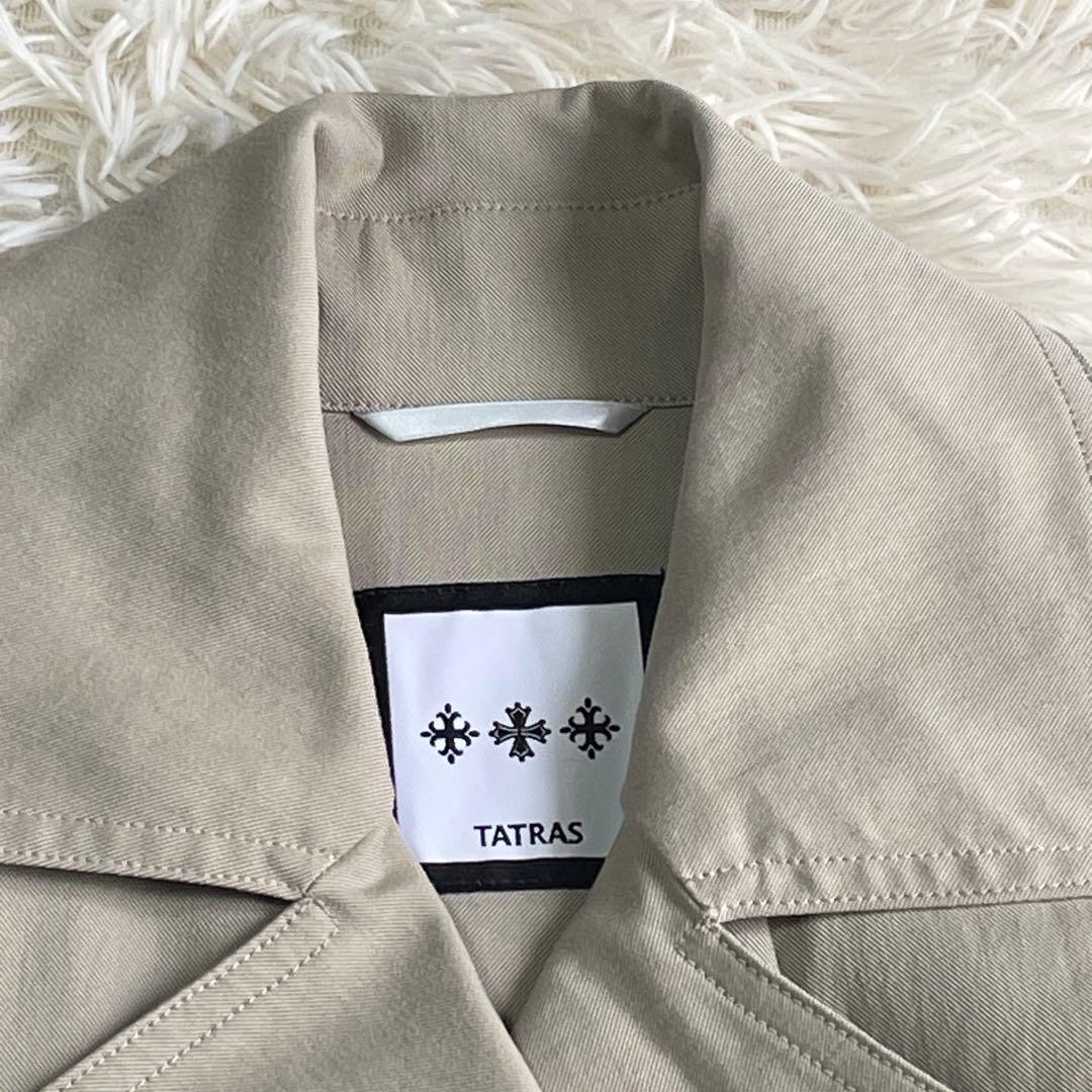 【美品】TATRAS タトラス ダブルトレンチコート　サイズ 02 ベルト欠品