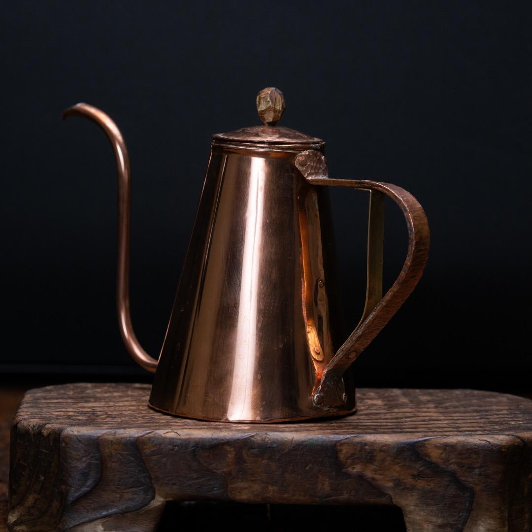 １度使用 銅製ドリップケトル 作家物 ハンドメイド コーヒー ドリップポット