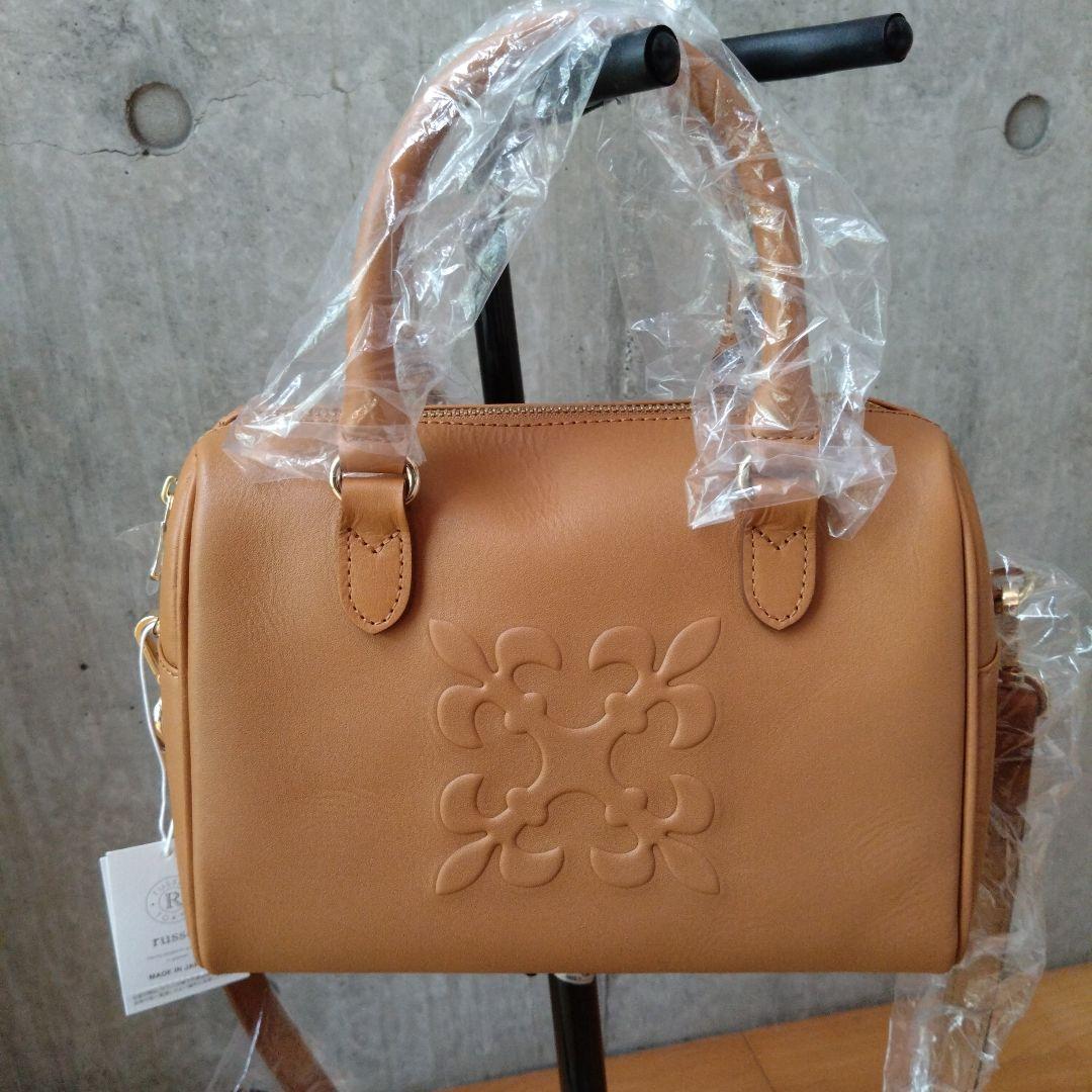 八駆郎　russet　2wayミニボストン　キャメル　新品未使用タグ付