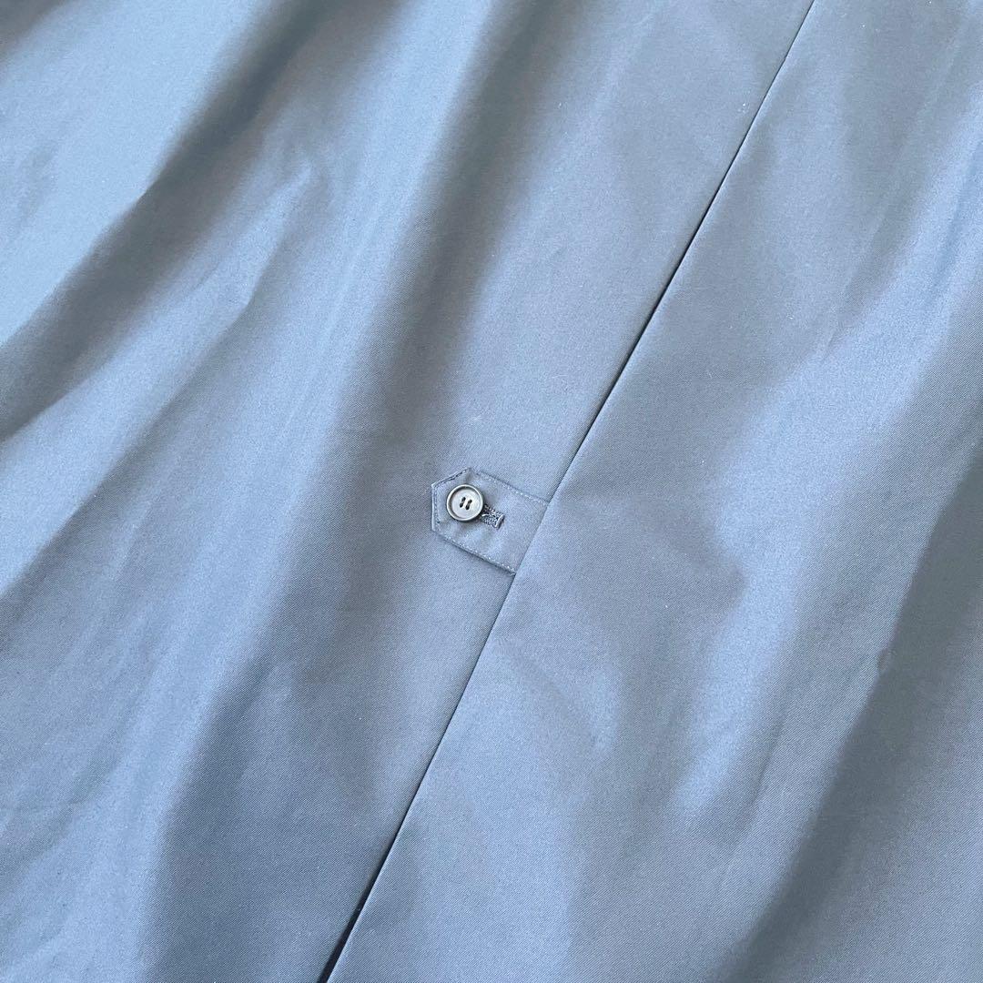 【美品】MIDIUMISOLID ボリューム ロングトレンチコート ネイビー