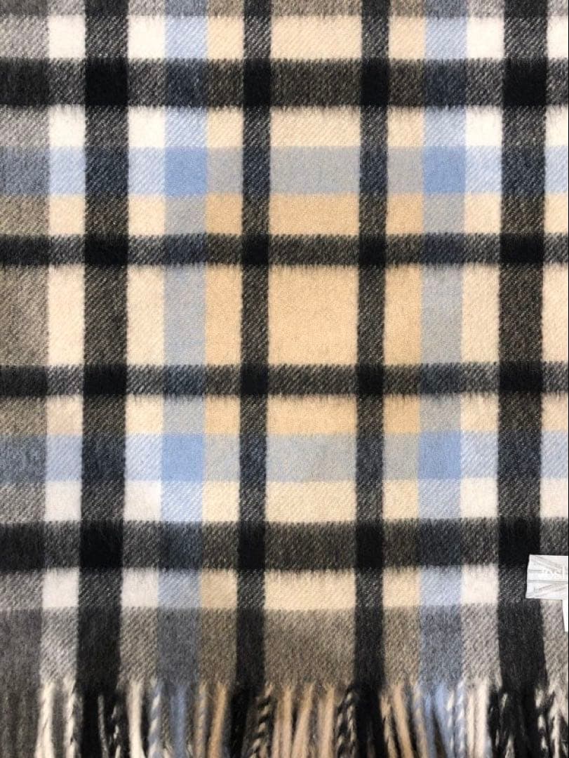 【未使用品】Joshua Ellis カシミヤ チェックストール