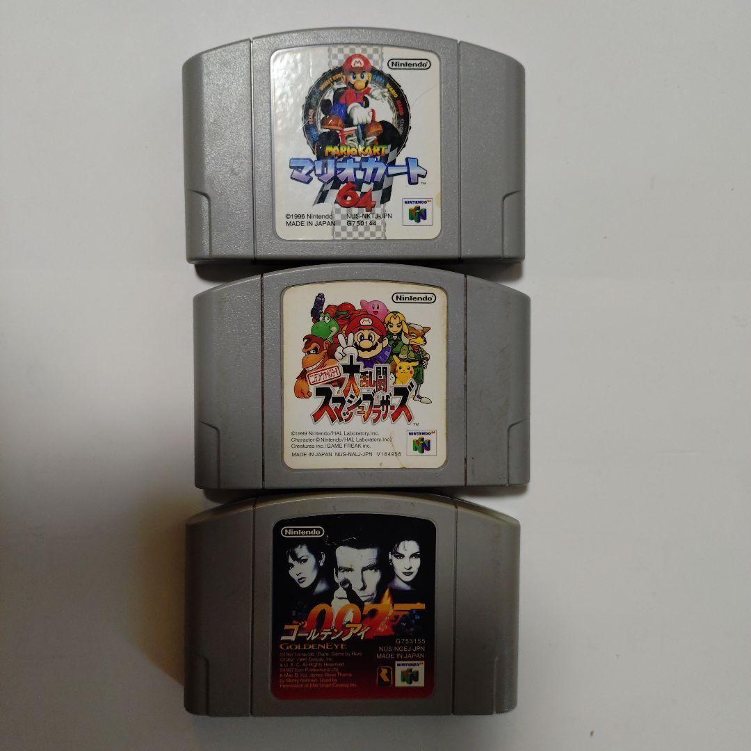 ニンテンドー64 本体＋コントローラー×４＋人気ソフト３本マリカースマブラ007