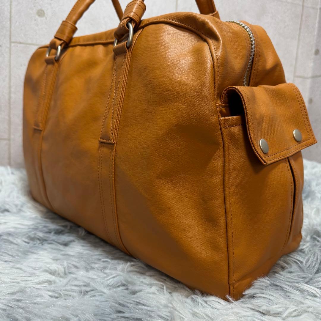 新品同様 PORTER ポーター フリースタイル キャメル ミニボストンバッグ
