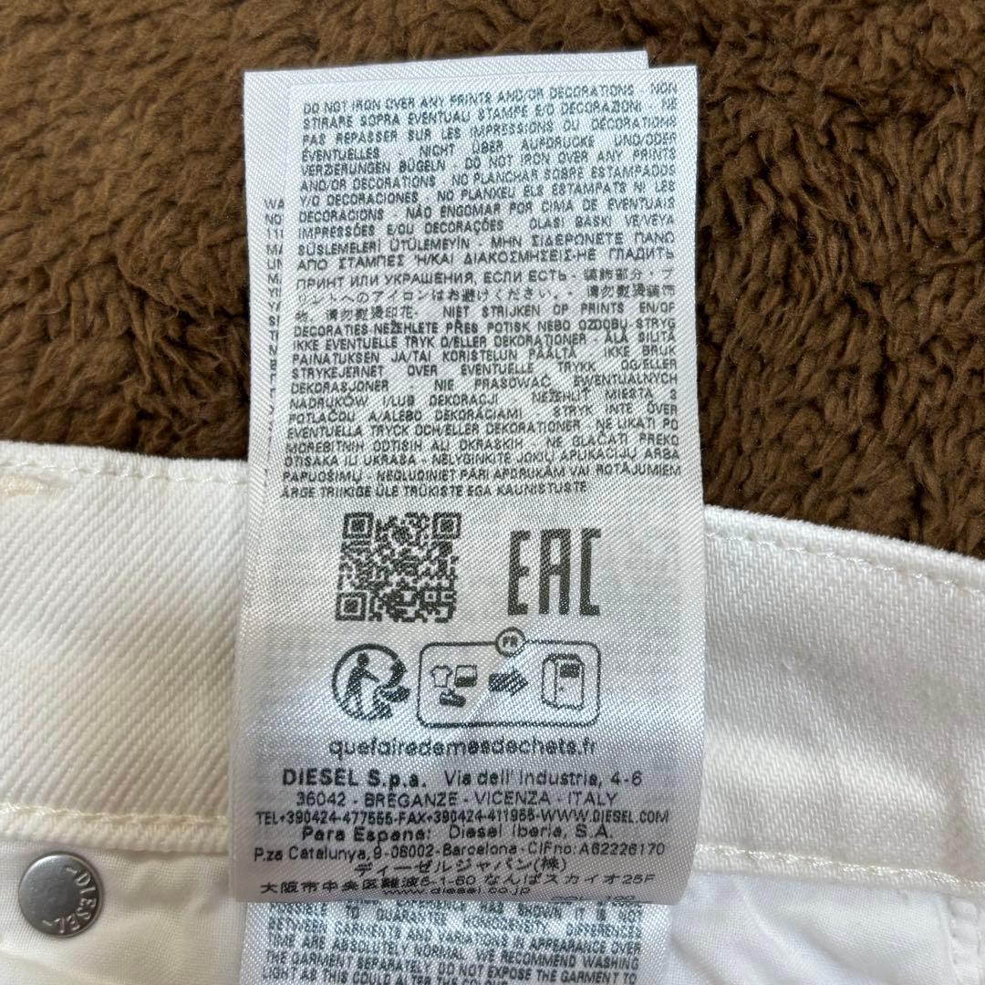 くみっきぃ DIESEL ディーゼル M ホワイトデニム フレアパンツ