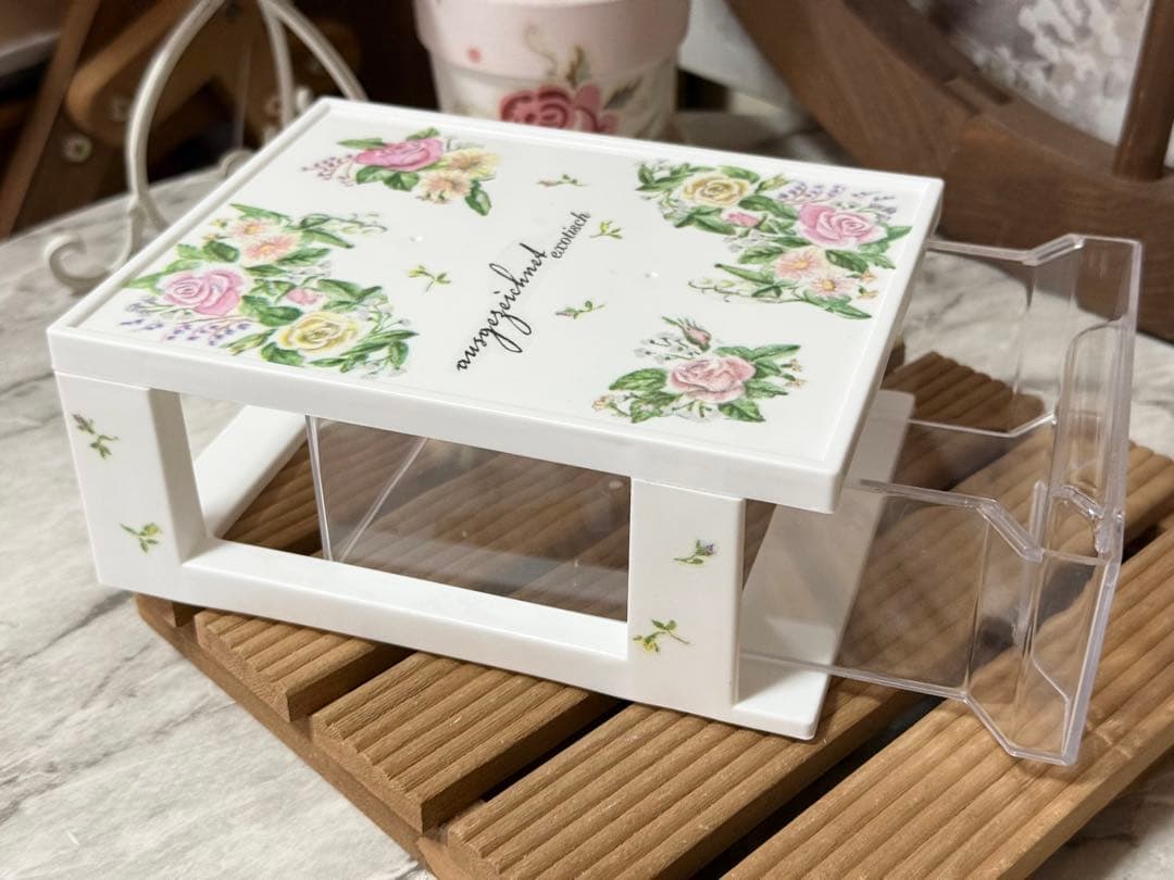 mogu様リクエスト6点おまとめ品※プラ鉢陶器鉢※収納ケース※リメイク鉢※薔薇柄