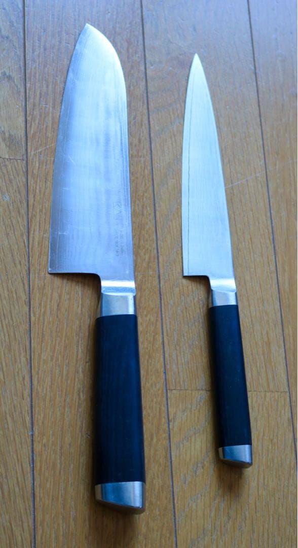 KAI 関孫六 ダマスカス 2本セット｜三徳165mm＋ペティ150mm