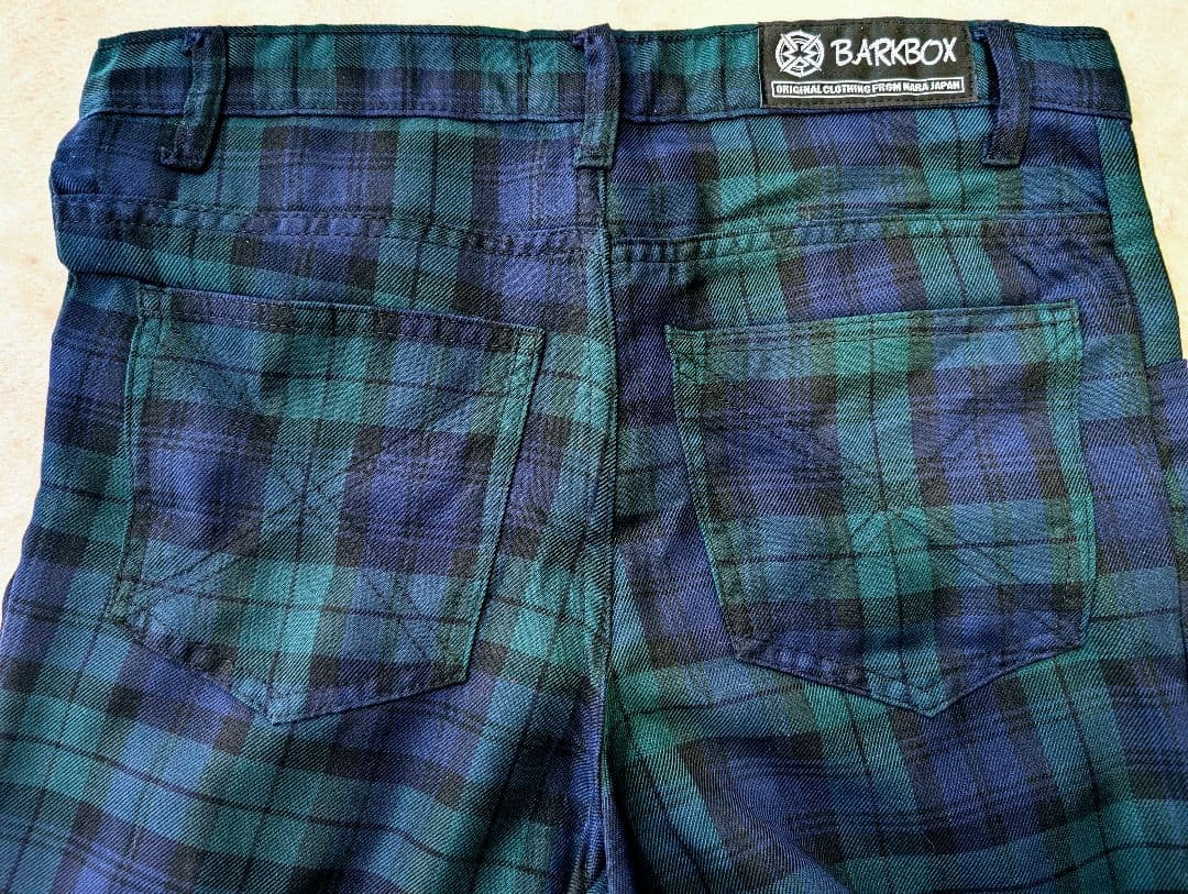 TIGER✖BARKBOX グリーンタータンジップパンツ