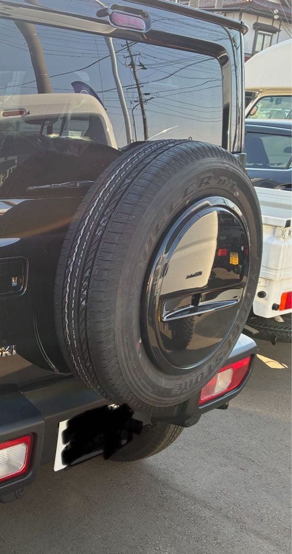 （ちゃんウメ）新車外し　ジムニーノマド　純正　背面タイヤ