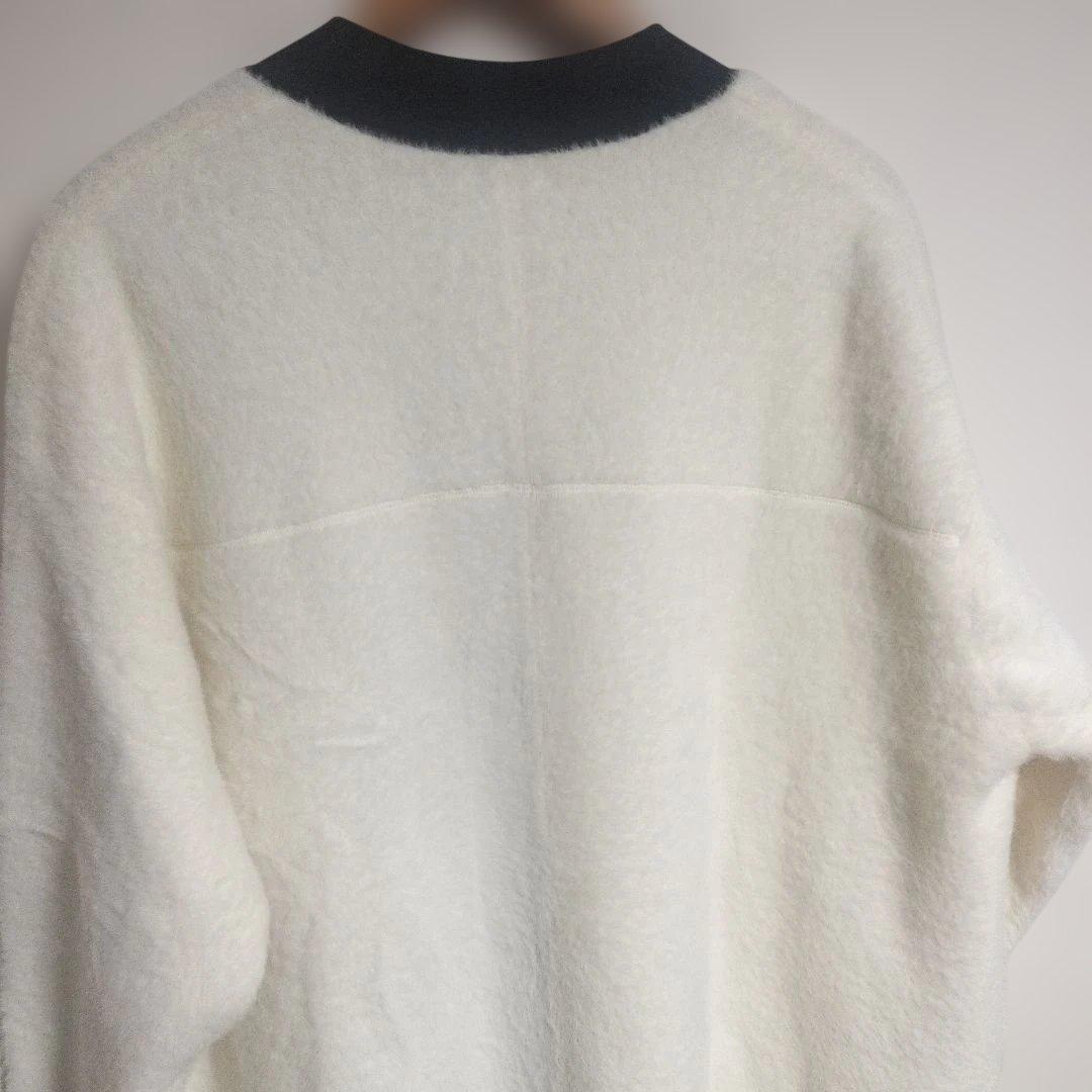 組曲☆未使用大きいsize6アイボリーフワフワカーディガン¥18040