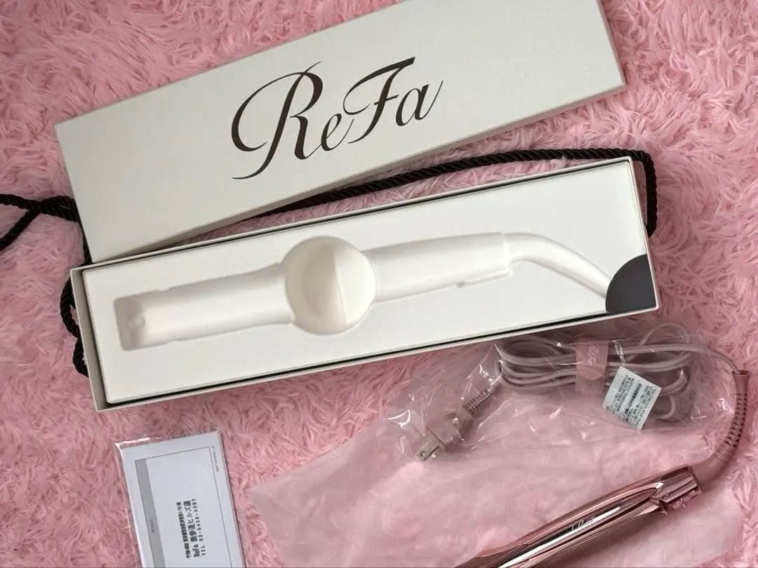 ReFa リファ ストレートアイロン（ピンク） 土台・保証期間内証明書・箱付き