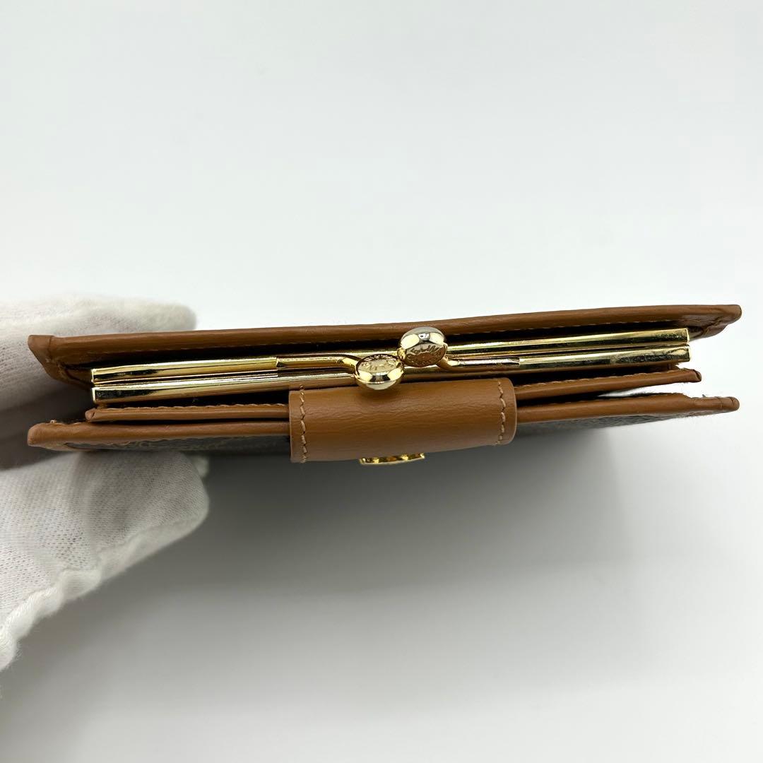 ✨極美品✨　セリーヌ　二つ折り　トリオンフ　マカダム　がま口　PVC レザー