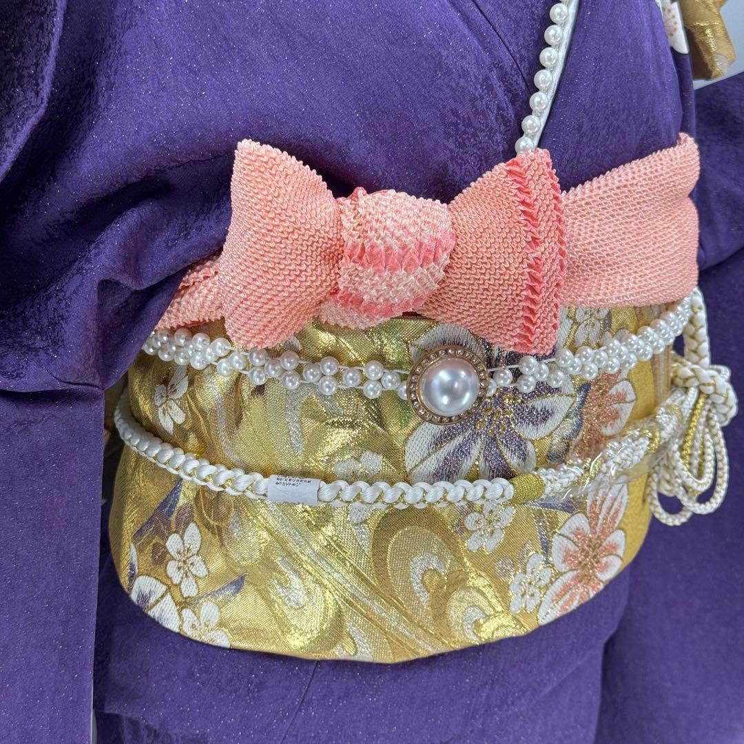 逸品 振袖7点フルセット 京都きもの友禅　桜紋様　成人式　卒業式　結婚式　正絹