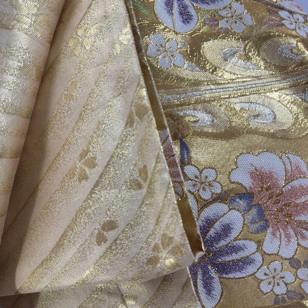 逸品 振袖7点フルセット 京都きもの友禅　桜紋様　成人式　卒業式　結婚式　正絹