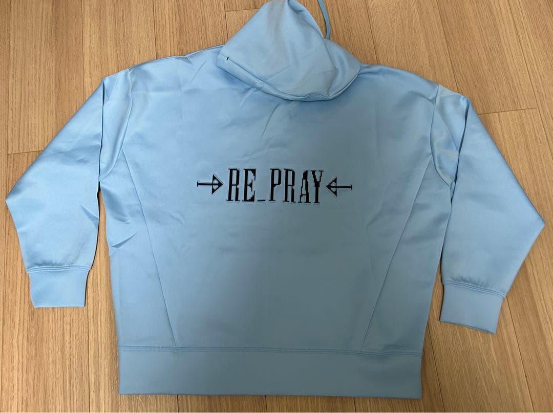 羽生結弦 →RE_PRAY← リプレイ 青 ジップパーカー