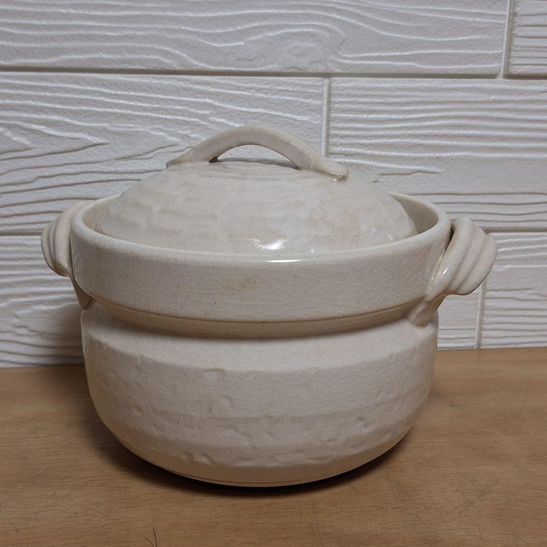 【名店・千年松】愛媛 大三島 炊飯土鍋 鯛の絵付け 二重蓋仕様 1.5〜2合炊き