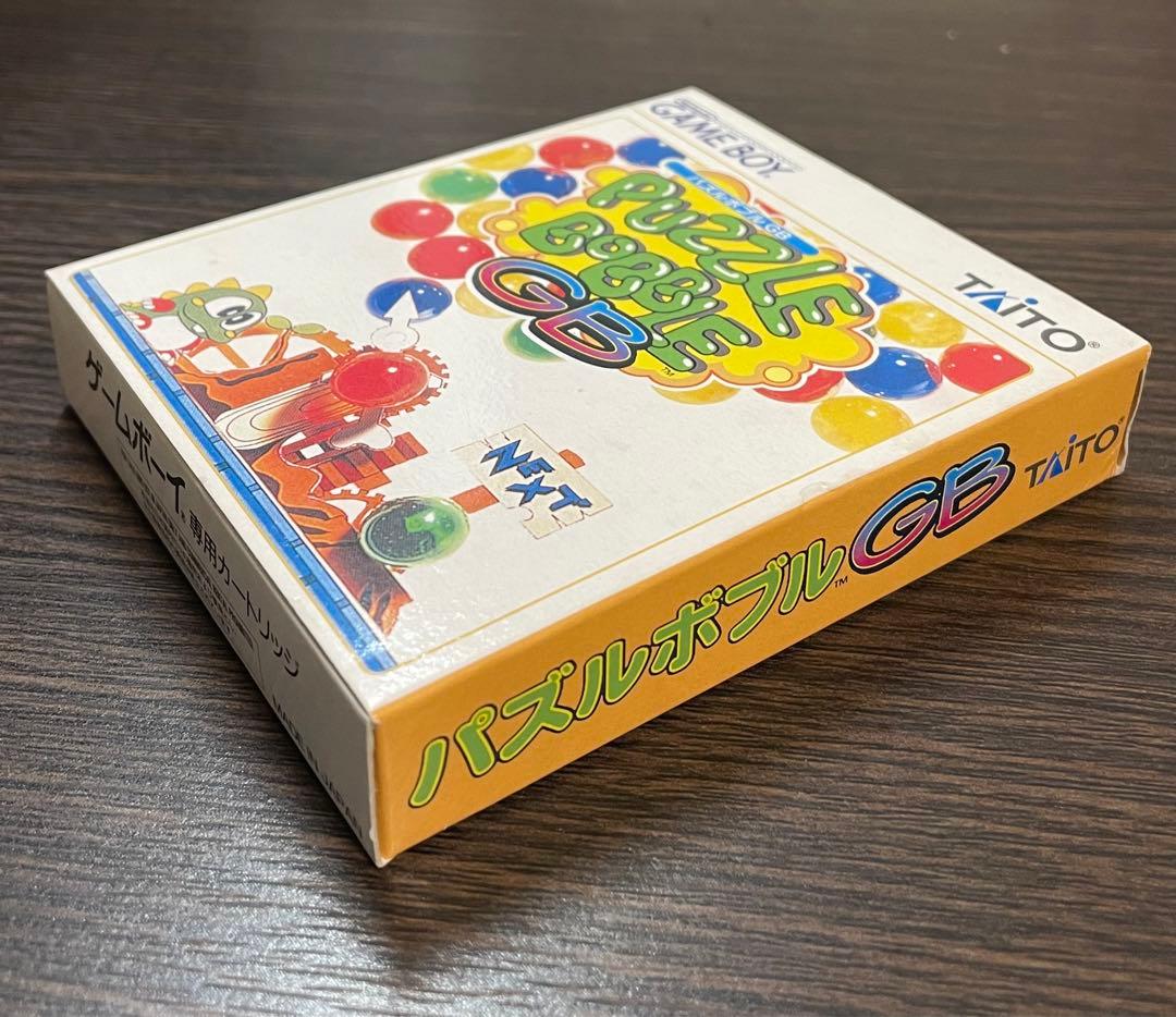 ゲームボーイ　中古カセット　美品　パズルボブル　箱　説明書付き