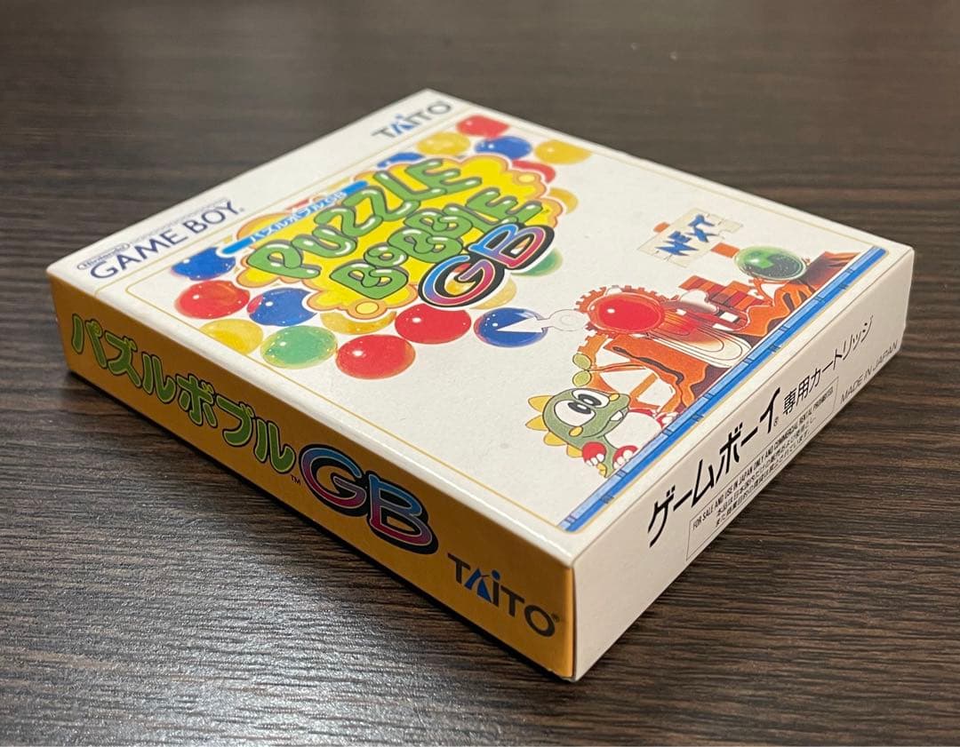 ゲームボーイ　中古カセット　美品　パズルボブル　箱　説明書付き