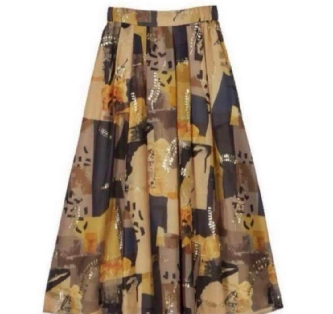 スカート Ameri VINTAGE EMILIE TUCK FLARED SKIRT