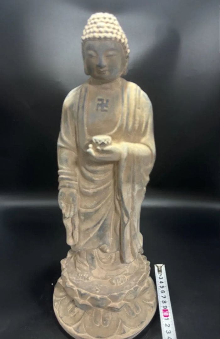 R*D様 (期間セール)仏教　石仏 如来 細工彫刻 縁起物 お釈迦様 釈迦如来