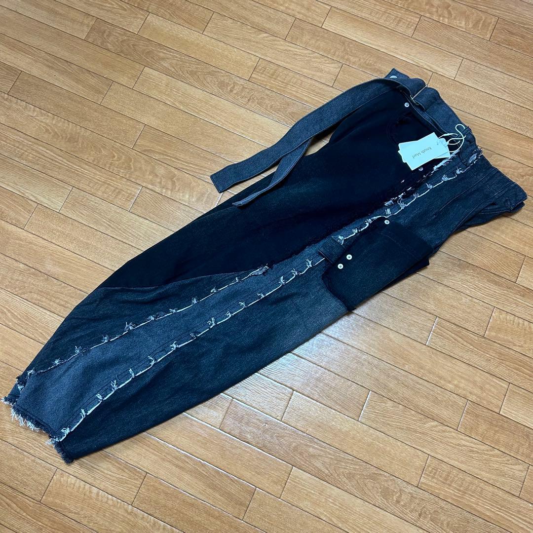 新品✨Knuth Marf twobuckles patchwork denim