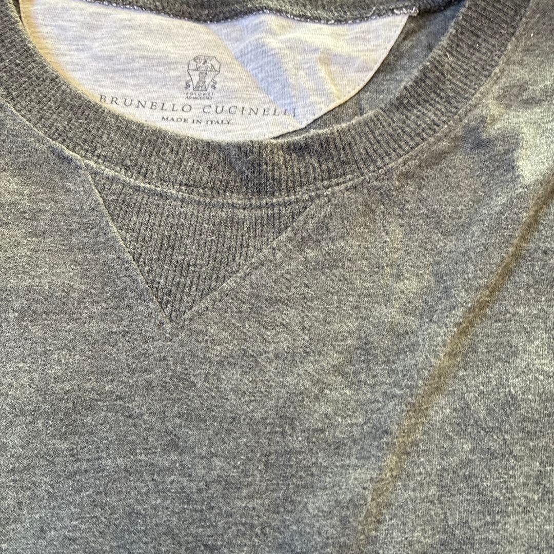 BRUNELLO CUCINELLI ネック Tシャツ 長袖 グレー