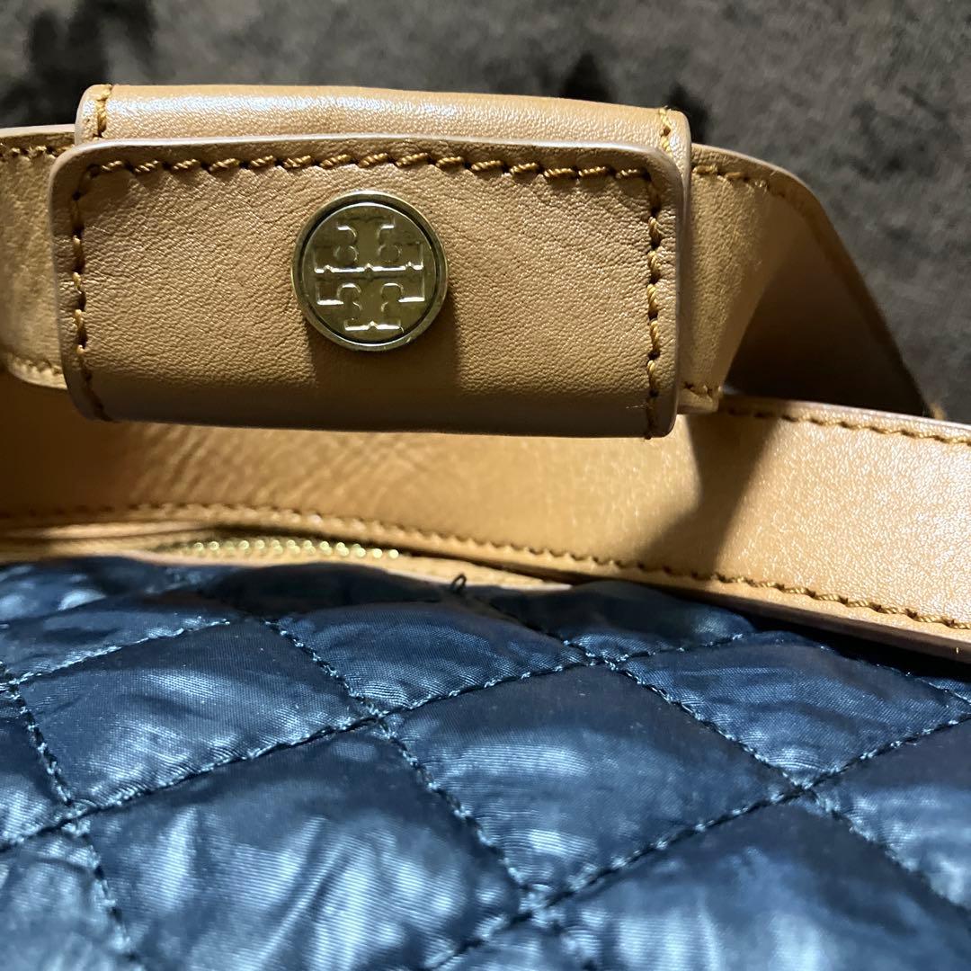 Tory Burch ネイビー ボストンバッグ