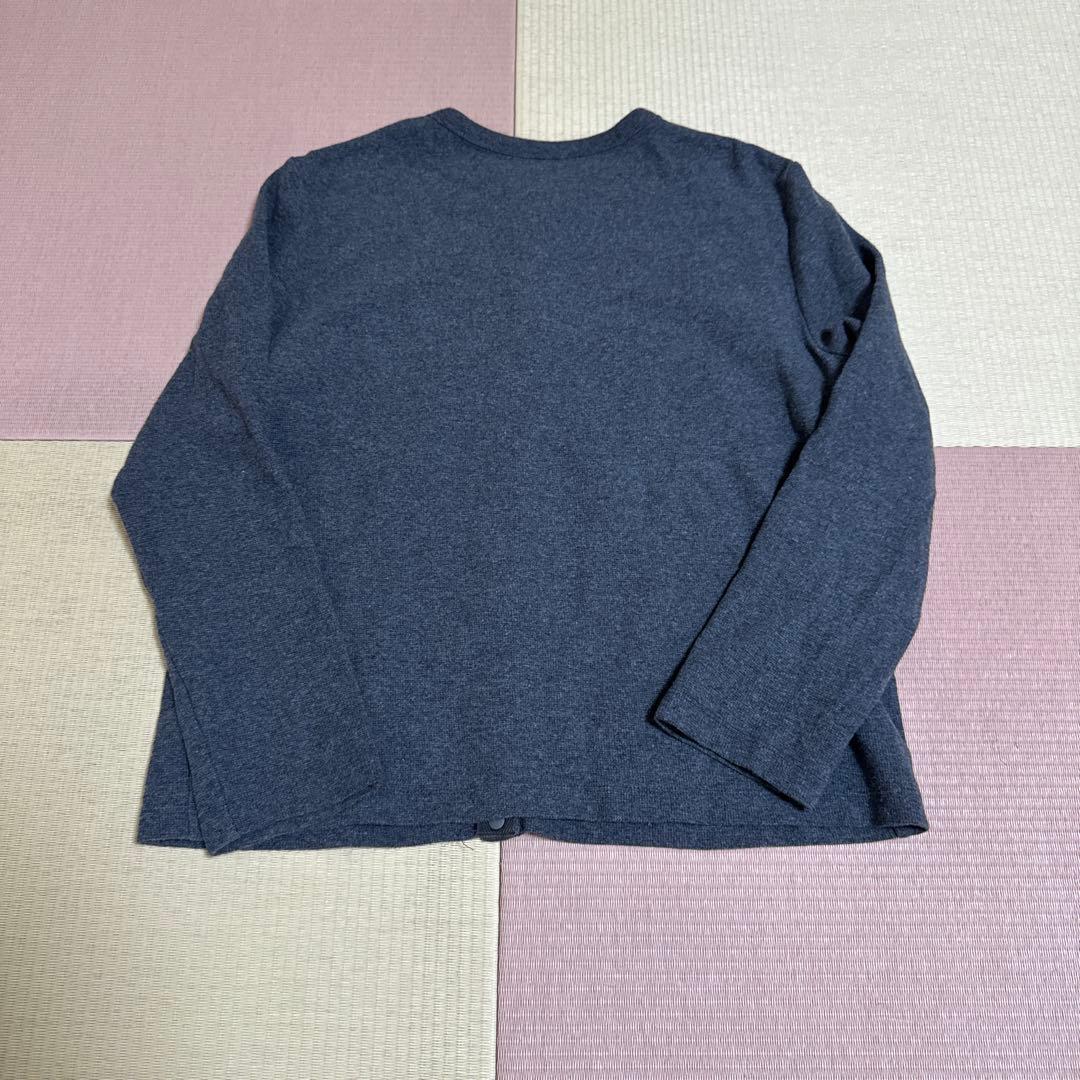 中川政七商店 スナップホックのカーディガン杢グレー