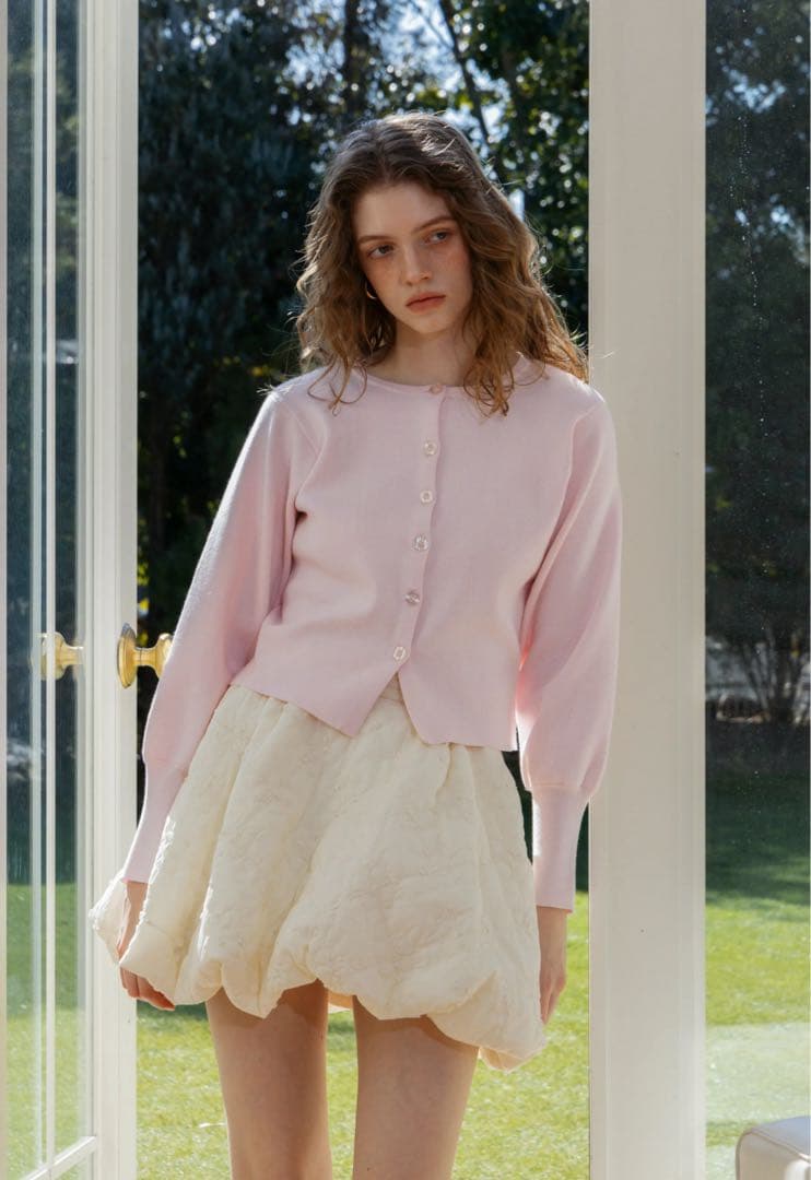 トップス the toe r puff cardigan