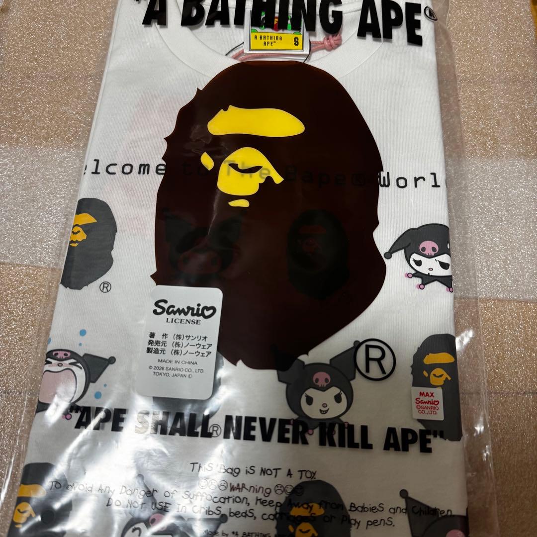 BAPE x KUROMI サンリオ　TEE Sサイズ