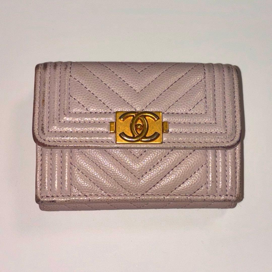 ‼️さらに値下げ‼️【CHANEL】三つ折り財布｜スモールウォレット