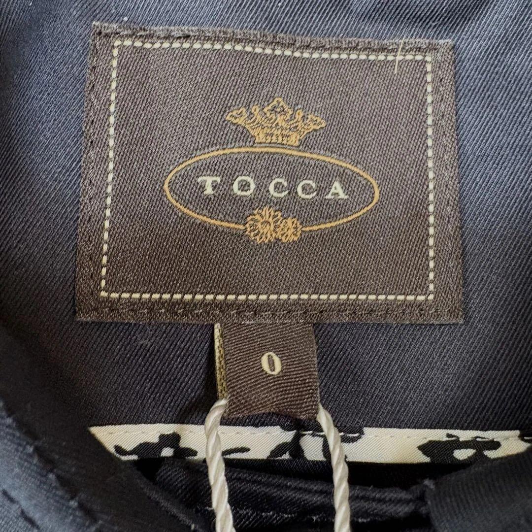 新品タグ付 TOCCA SCREEN STAR コート 定価8万円ネイビー 0