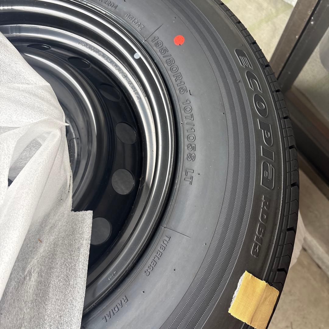 ⭐️引き取り限定⭐️ブリヂストン195/80R15 タイヤ4本　25年製