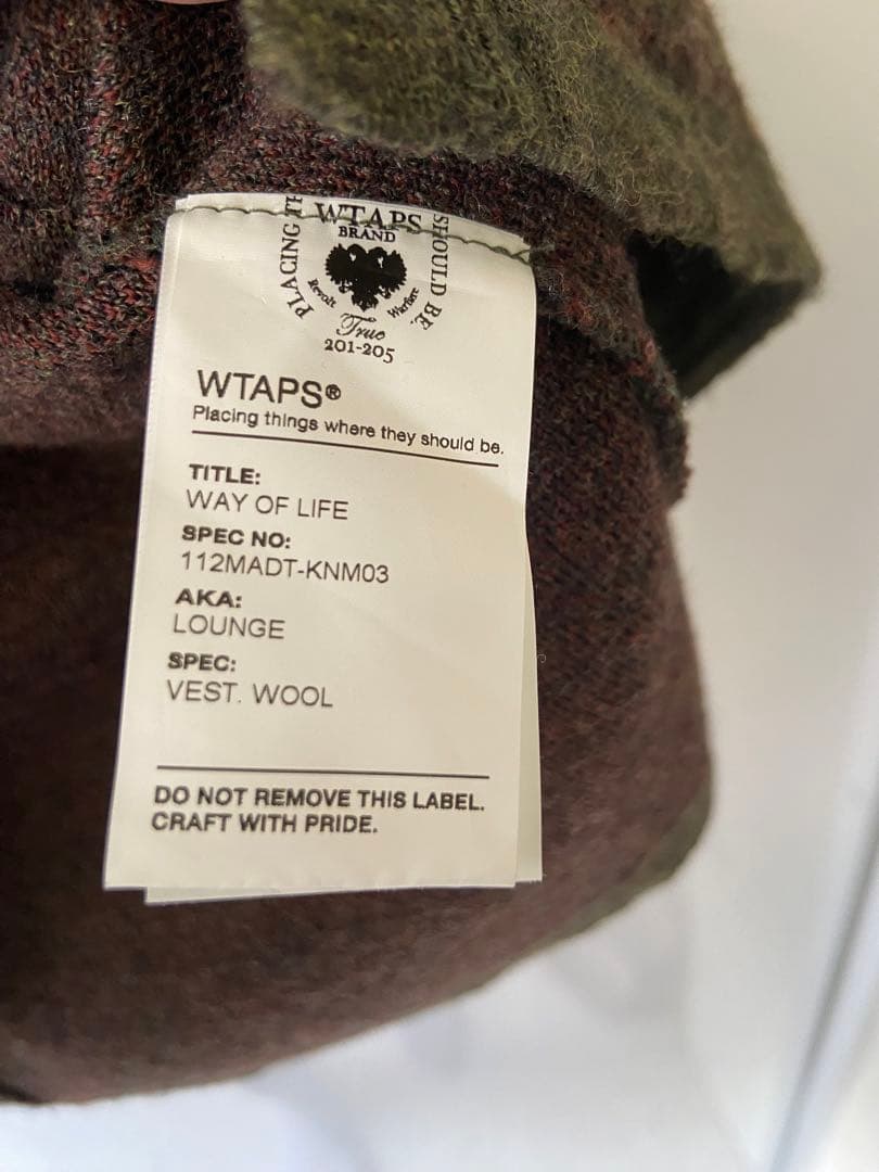 WTAPS WAYウールベスト LOUNGE VEST WOOL